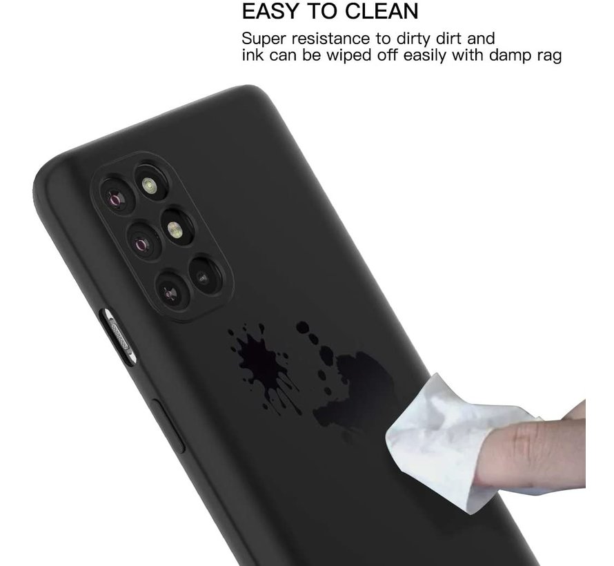 OnePlus 8T Hoesje Liquid Silicone Zwart