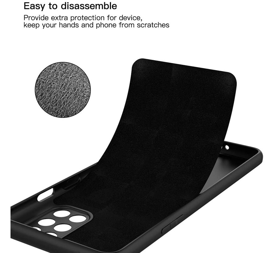 OnePlus 8T Case Flüssiges Silikon Schwarz