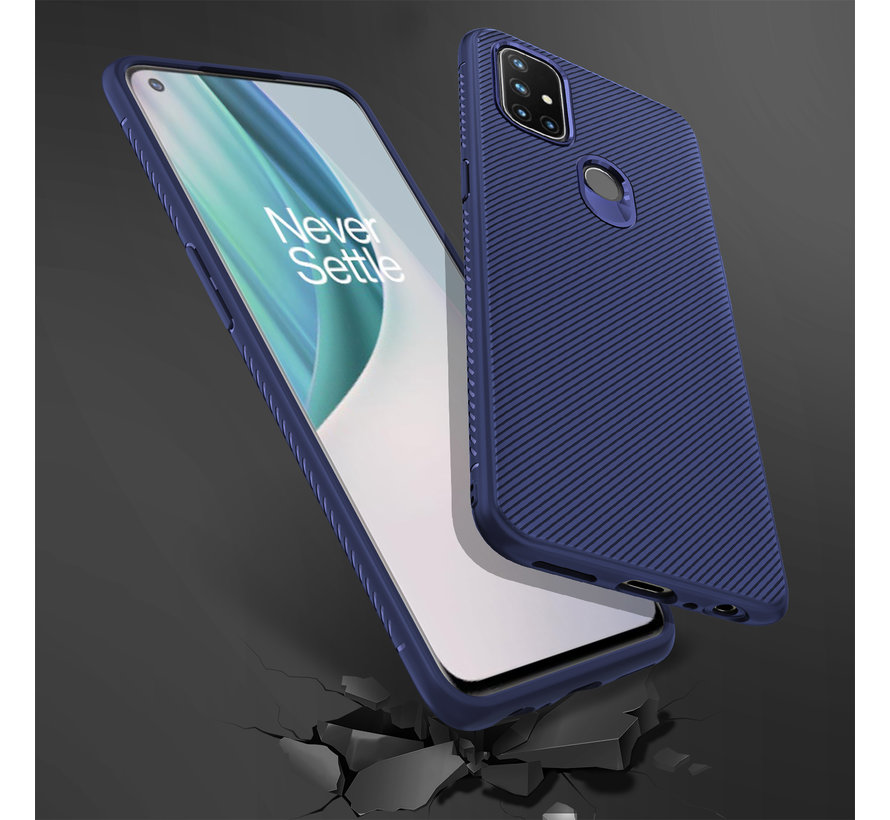 OnePlus Nord N10 5G Case TPU GripLine Blue