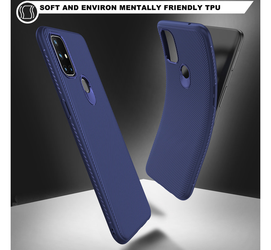 OnePlus Nord N10 5G Case TPU GripLine Blue