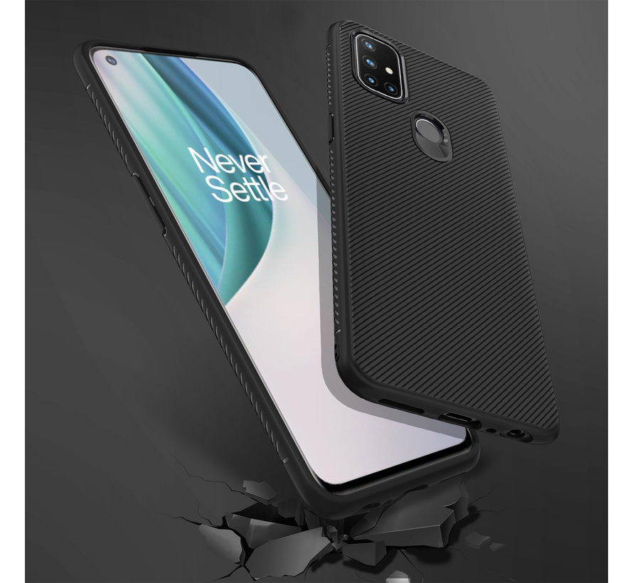 OnePlus Nord N10 5G Case TPU GripLine Black