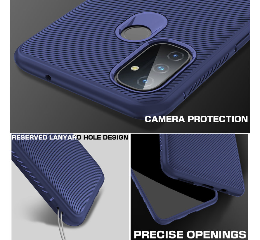 OnePlus Nord N100 Case TPU GripLine Blue