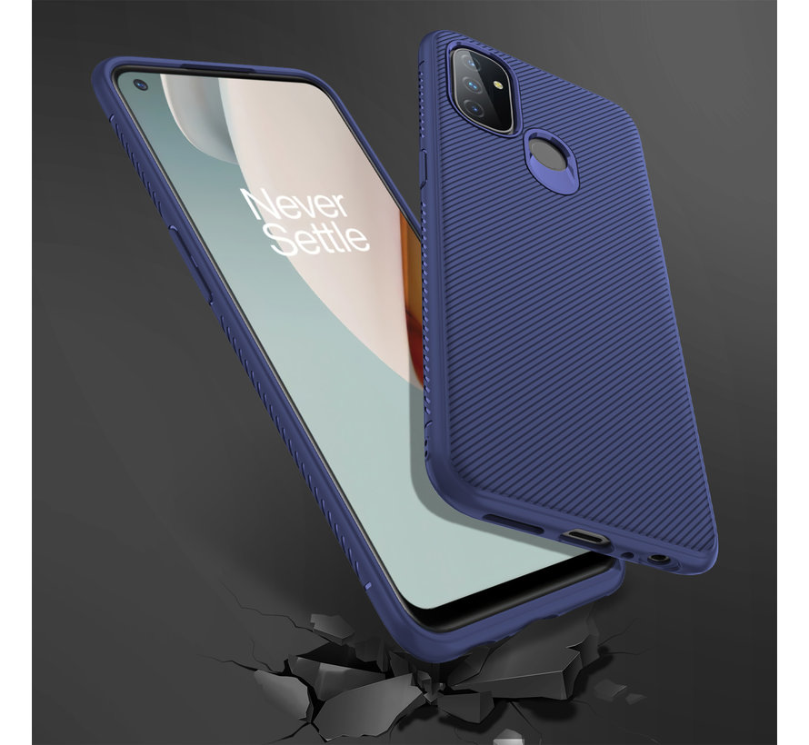 OnePlus Nord N100 Case TPU GripLine Blue