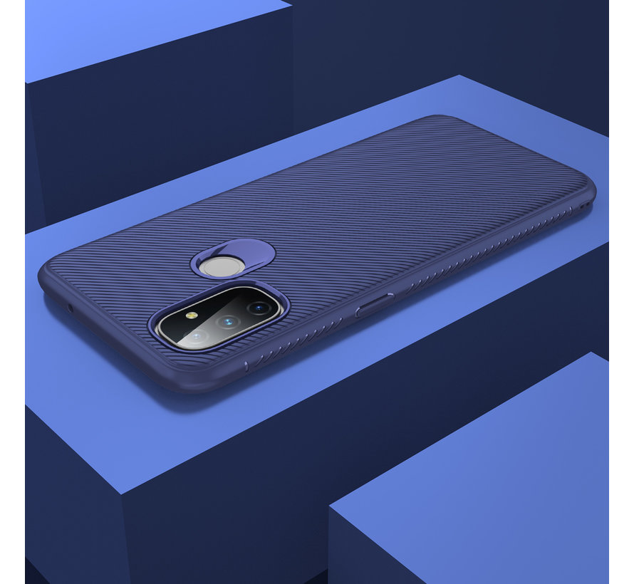 OnePlus Nord N100 Case TPU GripLine Blue