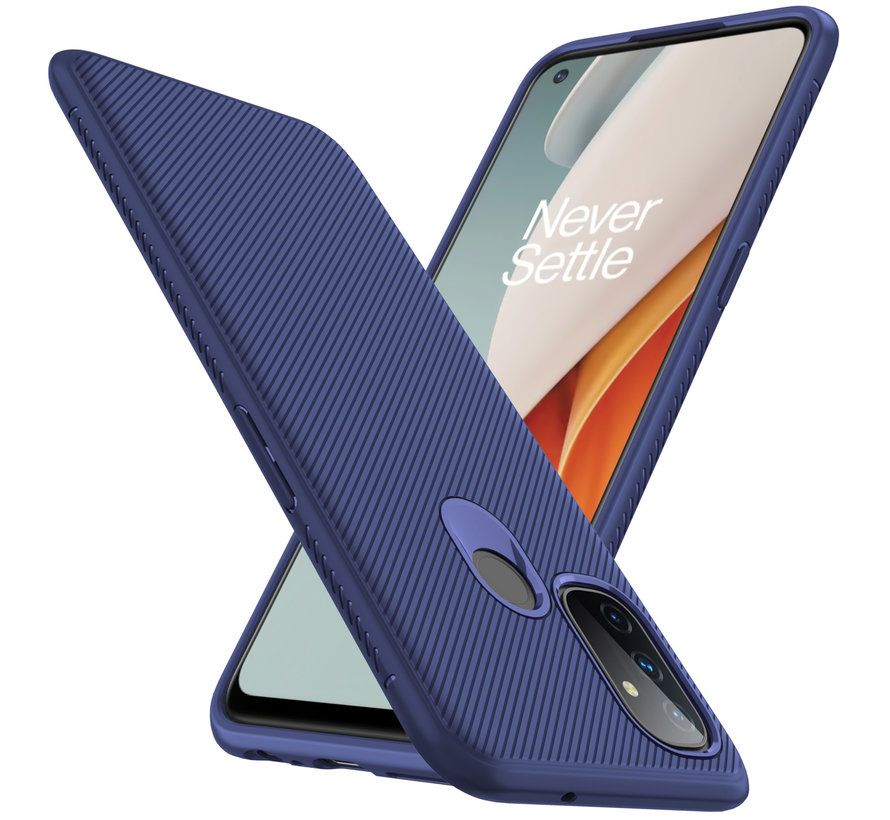 OnePlus Nord N100 Case TPU GripLine Blue