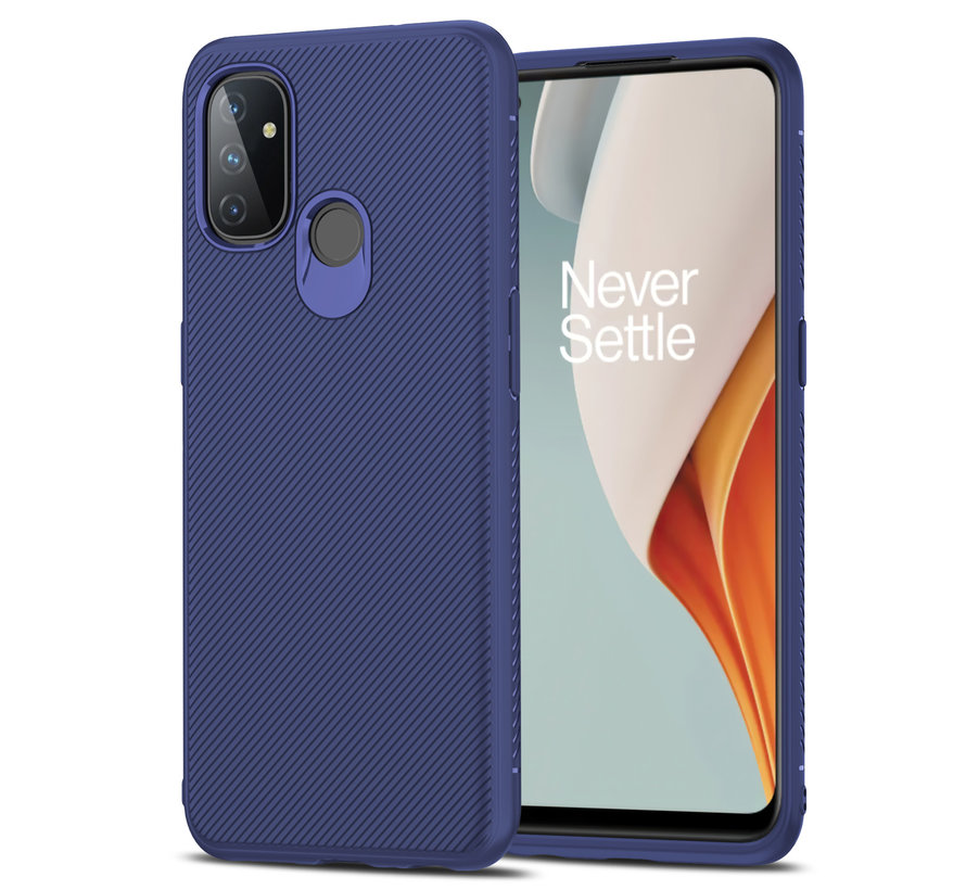 OnePlus Nord N100 Case TPU GripLine Blue