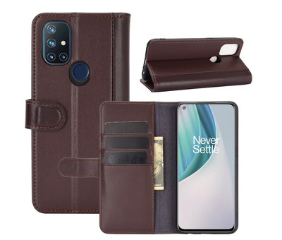 ProGuard OnePlus Nord N10 5G Wallet Case Genuine Leather Brown