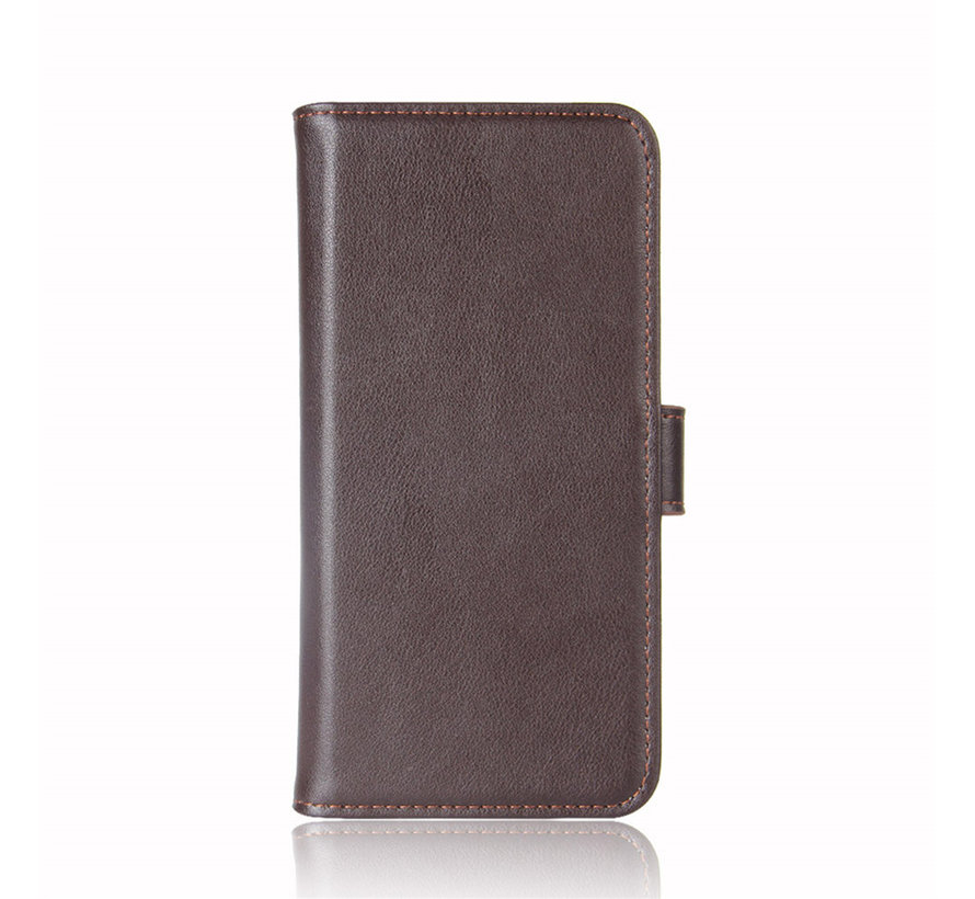 OnePlus Nord N10 5G Wallet Case Genuine Leather Brown