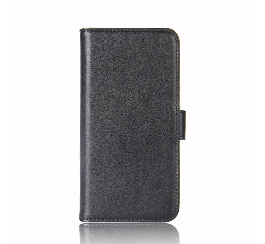 OnePlus Nord N10 5G Wallet Hoesje Echt Leder Zwart