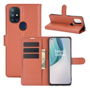 ProGuard OnePlus Nord N10 5G Wallet Flip Case Brown