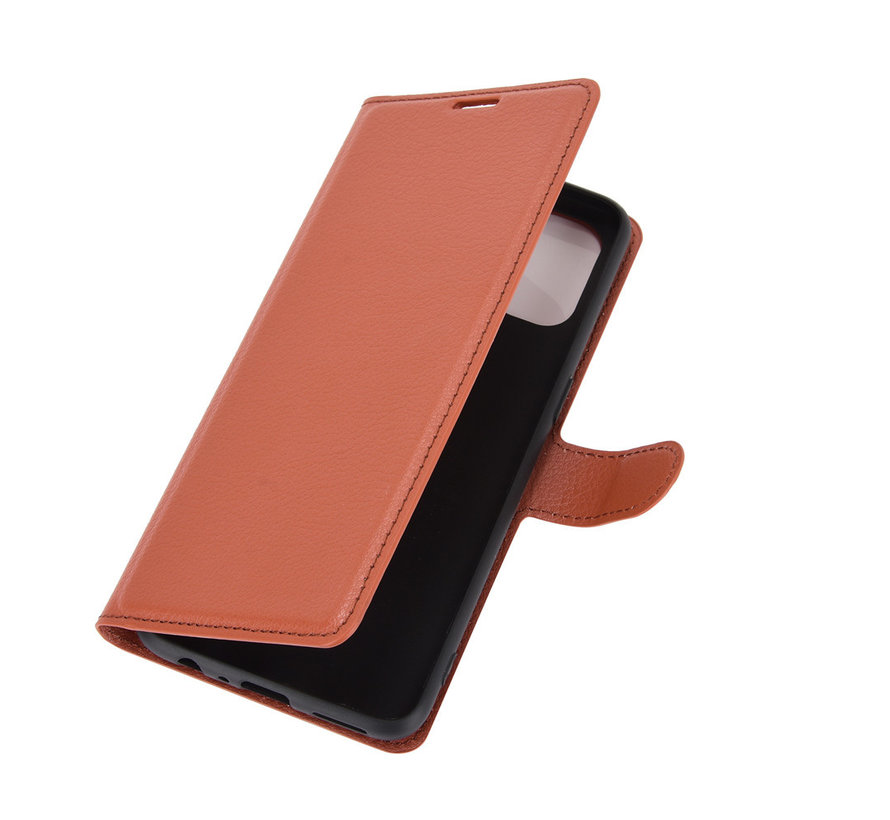 OnePlus Nord N10 5G Wallet Flip Case Bruin