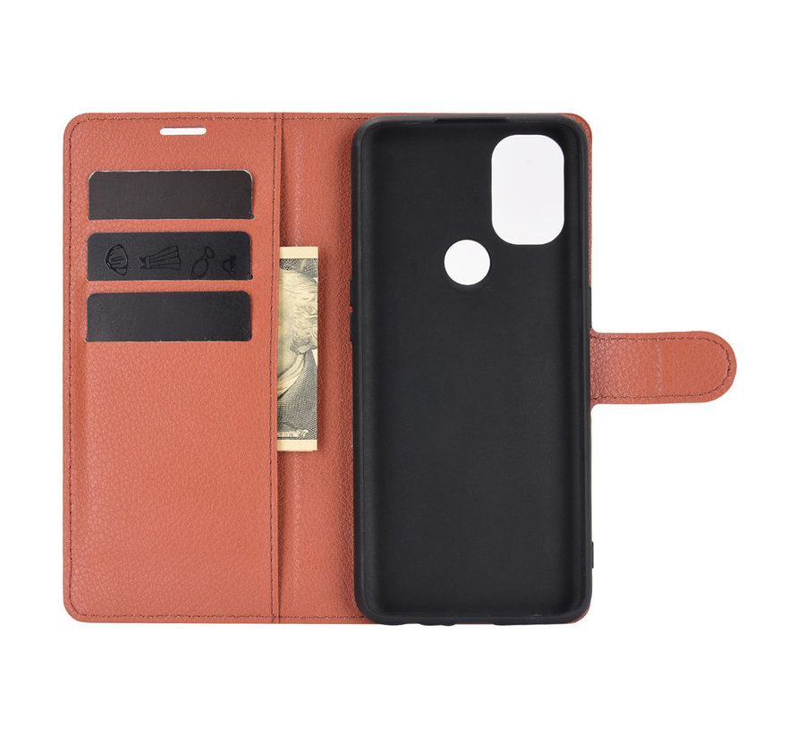 OnePlus Nord N10 5G Wallet Flip Case Brown