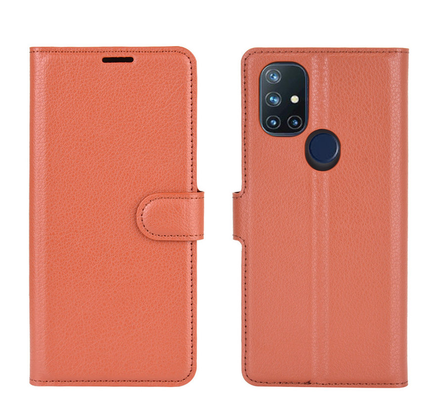 OnePlus Nord N10 5G Wallet Flip Case Brown