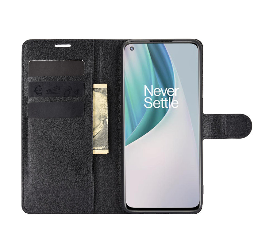 OnePlus Nord N10 5G Wallet Flip Case Black