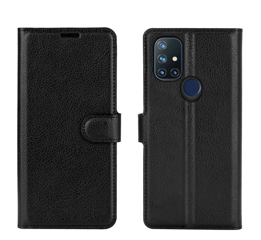 OnePlus Nord N10 5G Wallet Flip Case Zwart