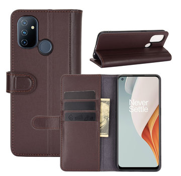 ProGuard OnePlus Nord N100 Wallet Case Genuine Leather Brown
