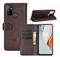 OnePlus Nord N100 Wallet Case Genuine Leather Brown