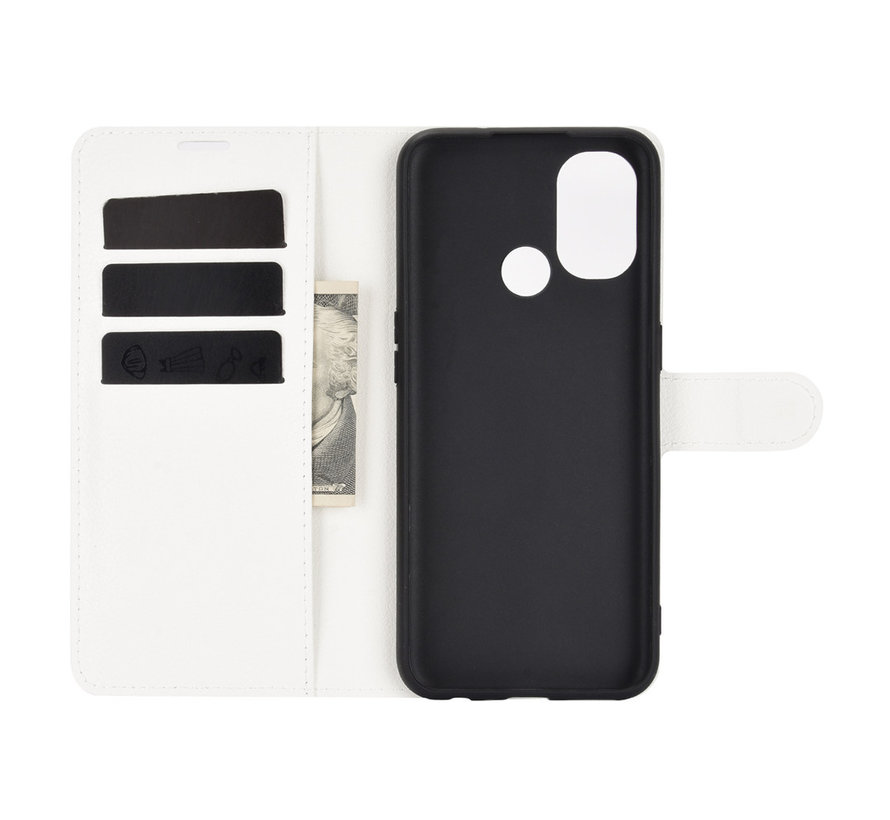 OnePlus Nord N100 Wallet Flip Case Weiß