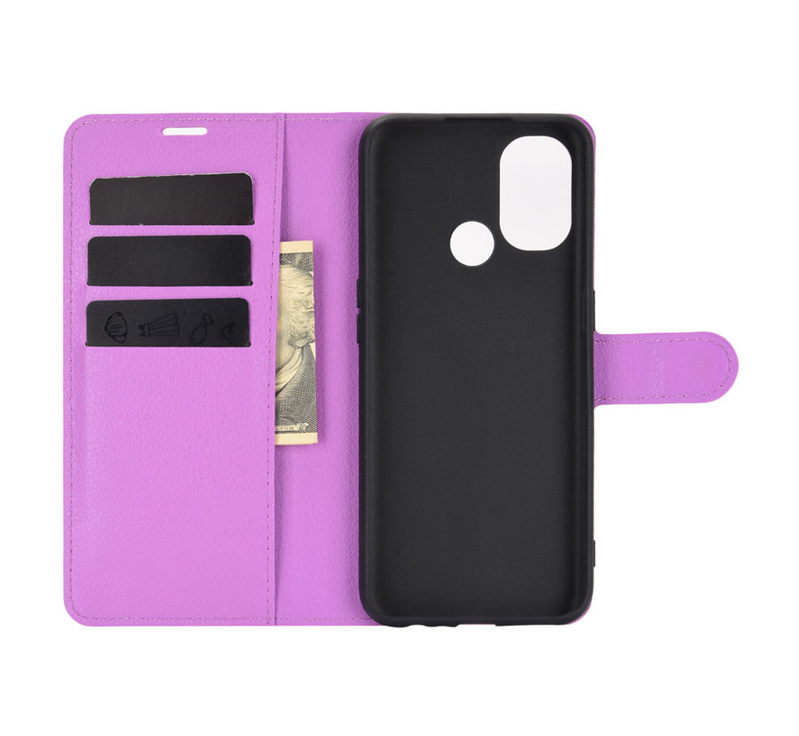 OnePlus Nord N100 Wallet Flip Case Lila