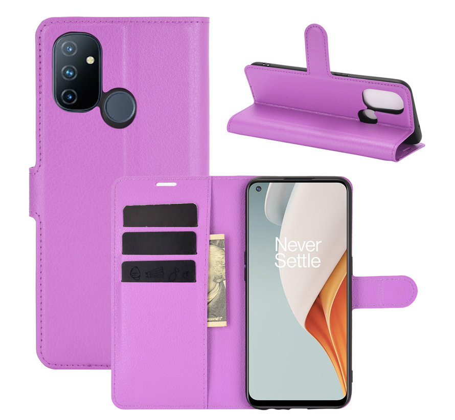 OnePlus Nord N100 Wallet Flip Case Lila