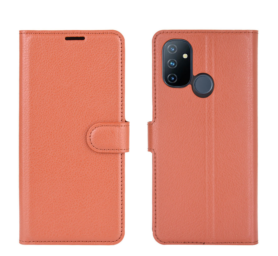 OnePlus Nord N100 Wallet Flip Case Brown