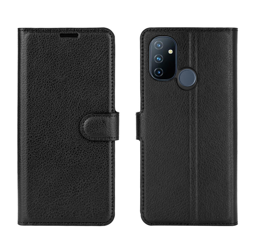 OnePlus Nord N100 Wallet Flip Case Zwart