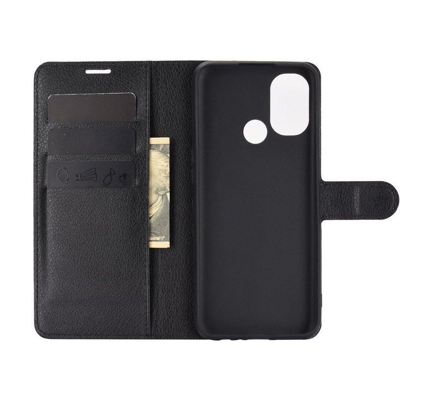 OnePlus Nord N100 Wallet Flip Case Schwarz