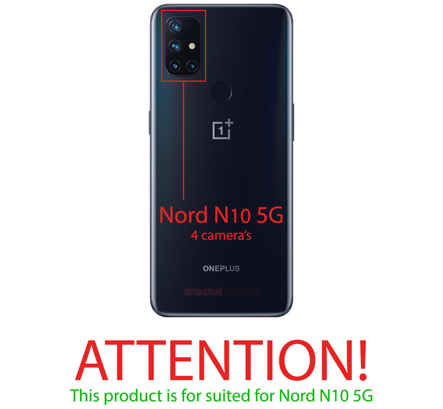 OnePlus Nord N10 5G Gehäuse gebürstetem Ruß