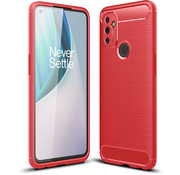 ProGuard OnePlus Nord N100 Gehäuse gebürstet Carbon Red