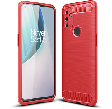 ProGuard OnePlus Nord N100 Case Brushed Carbon Red