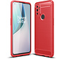 OnePlus Nord N100 Case Brushed Carbon Red