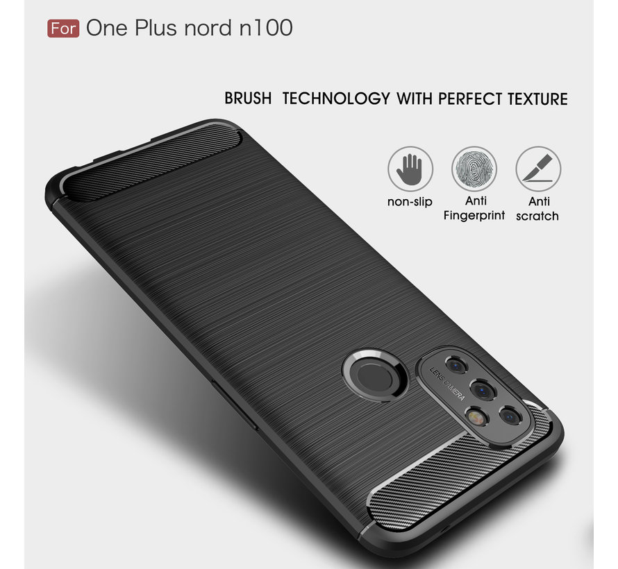 OnePlus Nord N100 Case Brushed Carbon Black