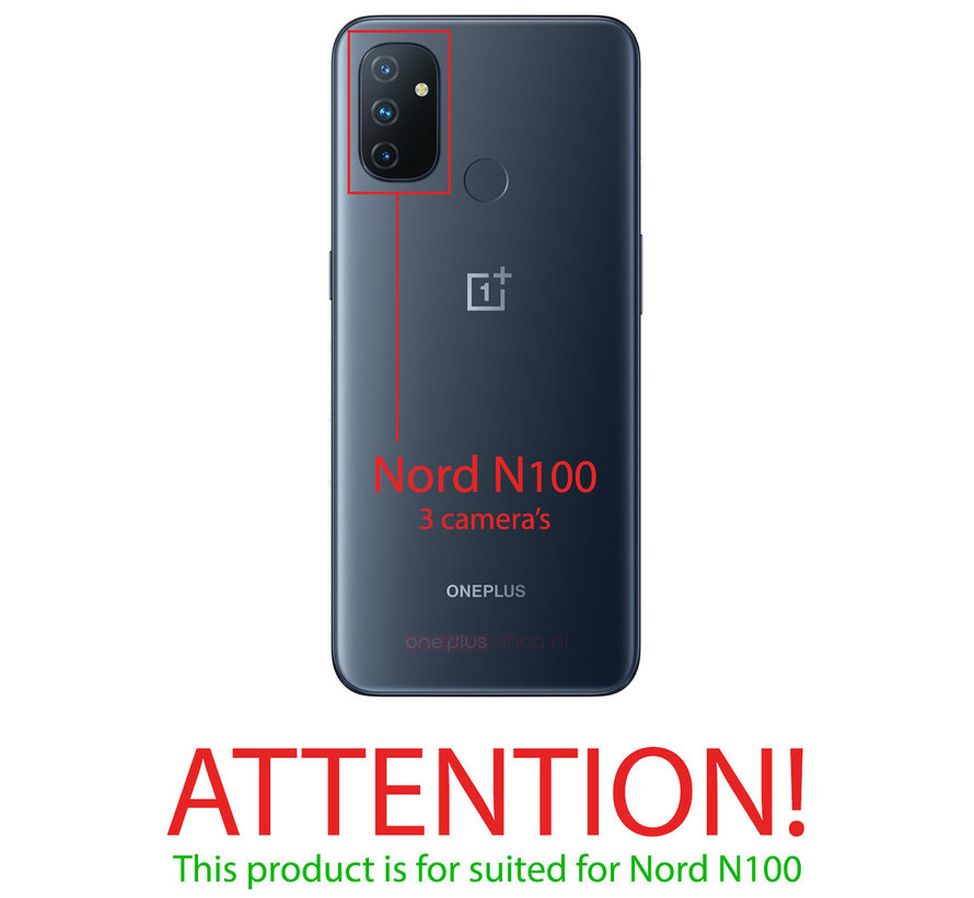 OnePlus Nord N100 Gehäuse gebürstetem Ruß