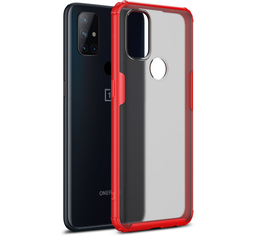 OnePlus Nord N10 5G Merge Bumper Hoesje Rood