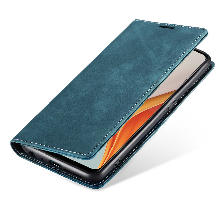 OnePlus Nord N100 Wallet Case Vintage Leather Blue