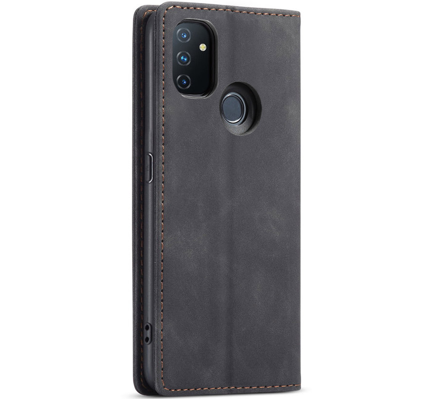 OnePlus Nord N100 Wallet Case Vintage Leather Black