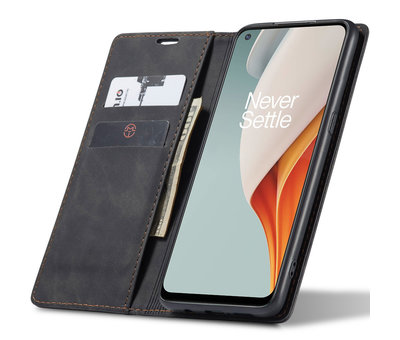 ProGuard OnePlus Nord N100 Wallet Case Vintage Leather Black