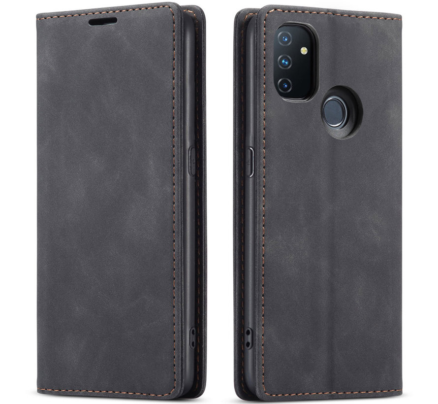 OnePlus Nord N100 Wallet Case Vintage Leather Black