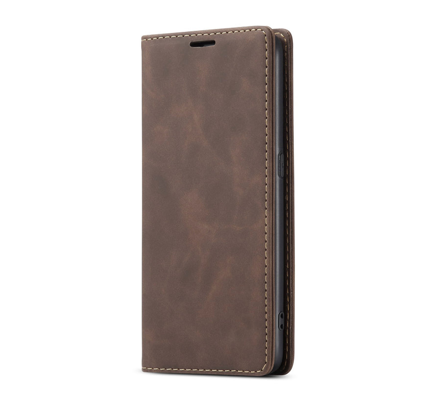 OnePlus Nord N10 5G Wallet Hoesje Vintage Leder Bruin