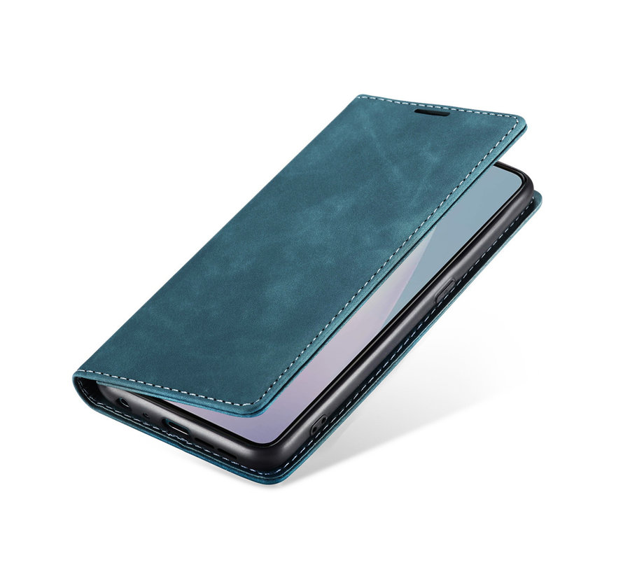 OnePlus Nord N10 5G Brieftasche Vintage Leder Blau