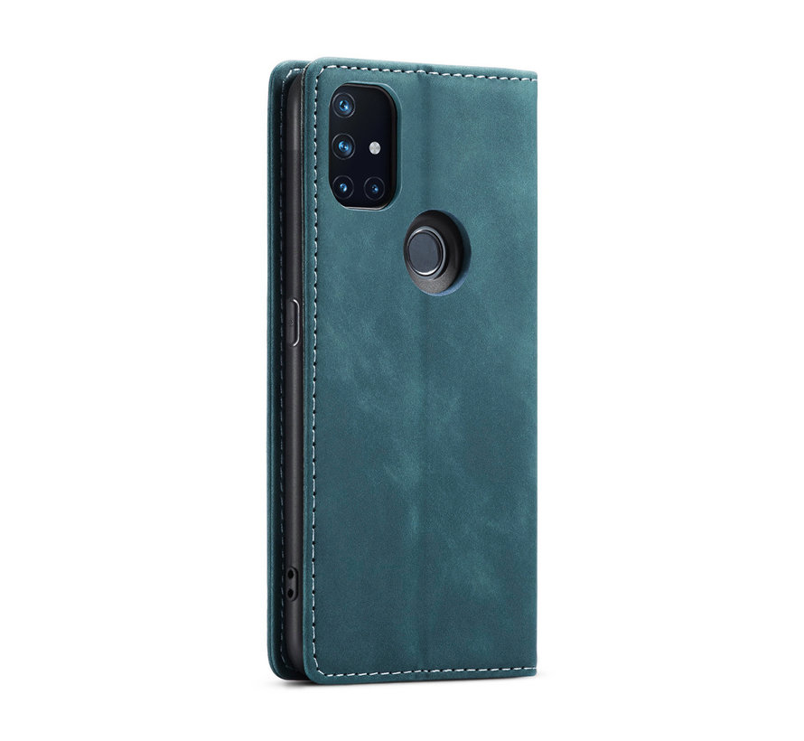 OnePlus Nord N10 5G Wallet Case Vintage Leather Blue