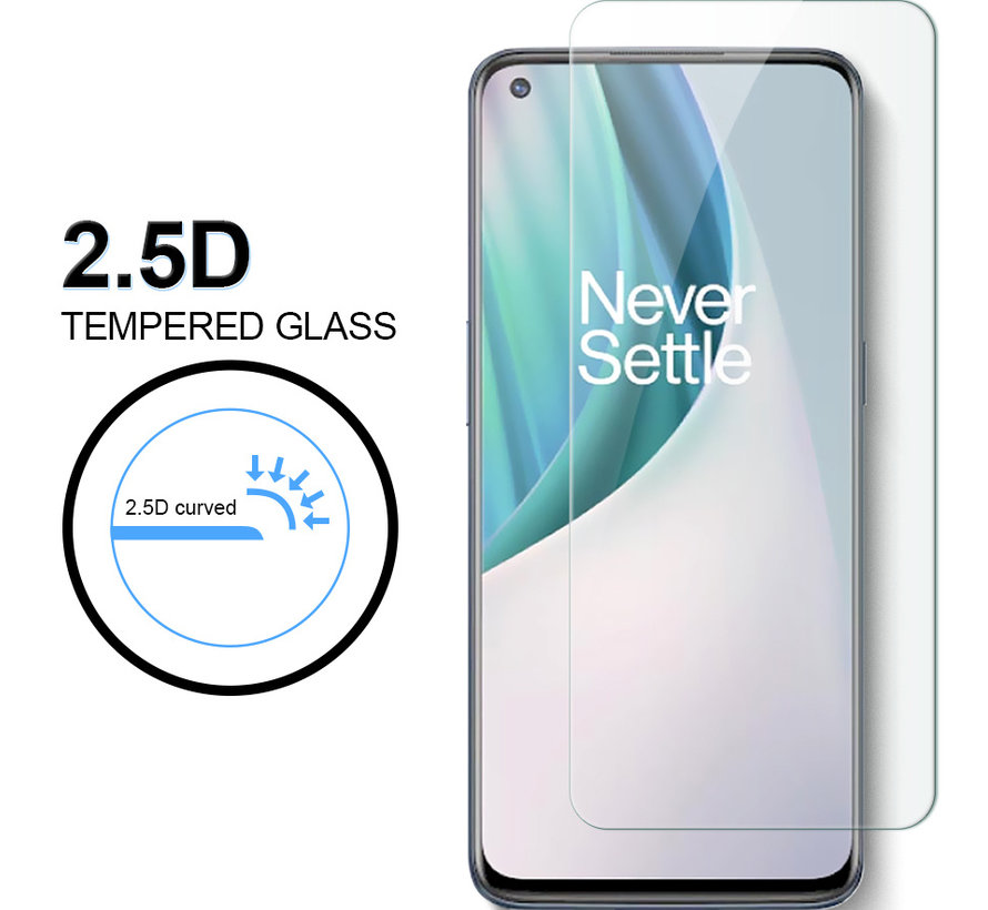 OnePlus Nord N10 5G Glas Displayschutzfolie 9H + 2.5d (2 Stk.)