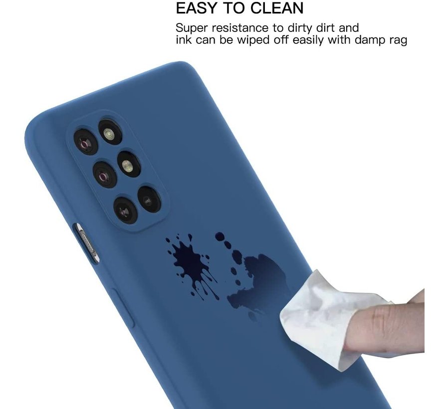 OnePlus 8T Hoesje Liquid Silicone Blauw