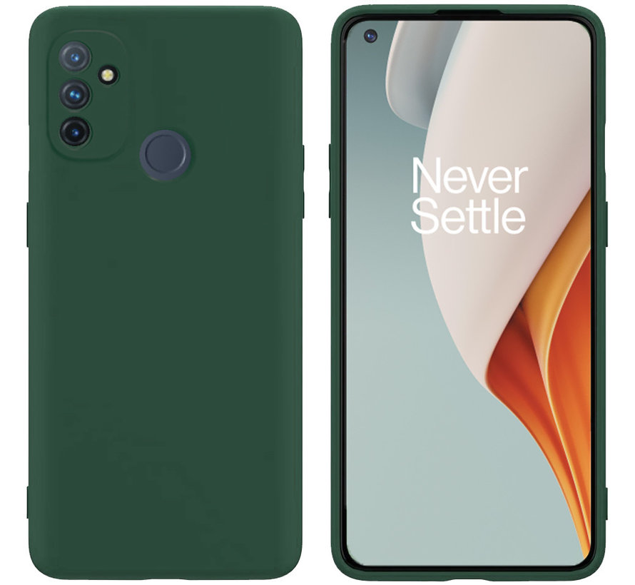 OnePlus Nord N100 Case Flüssiges Silikongrün