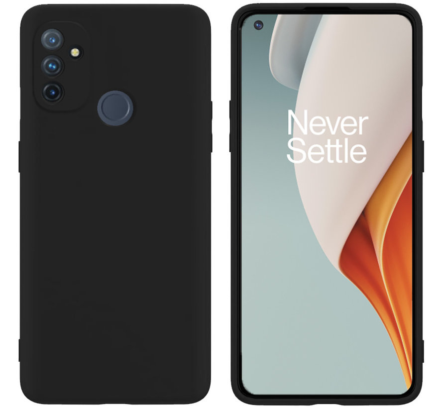 OnePlus Nord N100 Case Flüssiges Silikon Schwarz