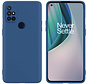 OnePlus Nord N10 5G Hoesje Liquid Silicone Blauw