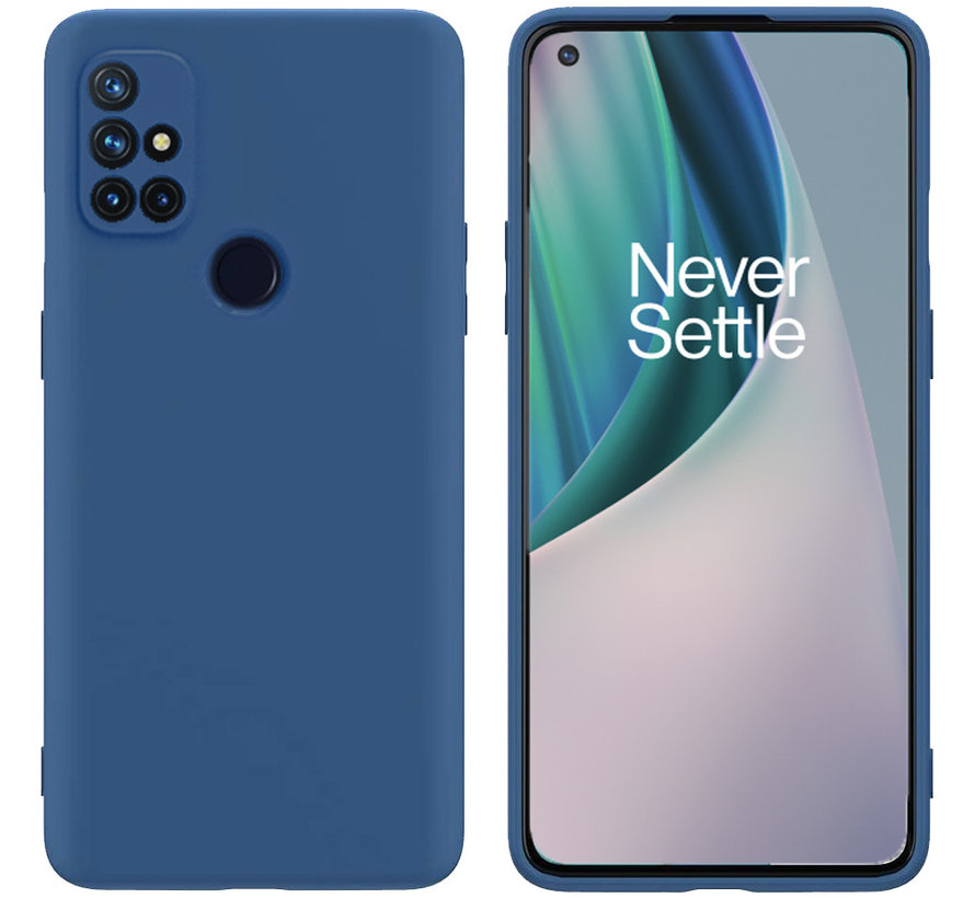 OnePlus Nord N10 5G Case Flüssiges Silikonblau