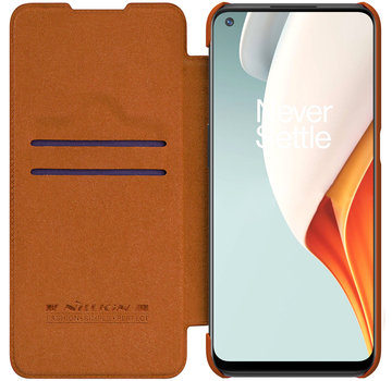 Nillkin OnePlus Nord N100 Flip Case Qin Brown