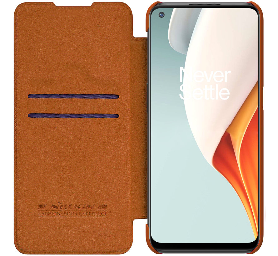 OnePlus Nord N100 Flip Case Qin Brown