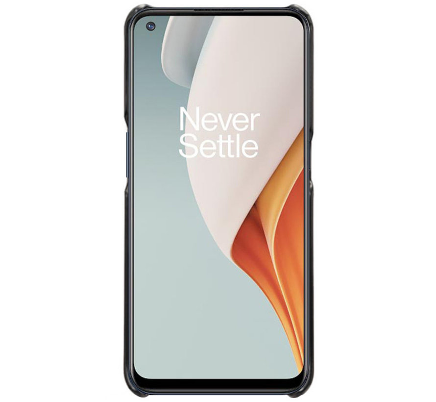 OnePlus 9 Hoesje Slim Leder Kaarthouder Zwart